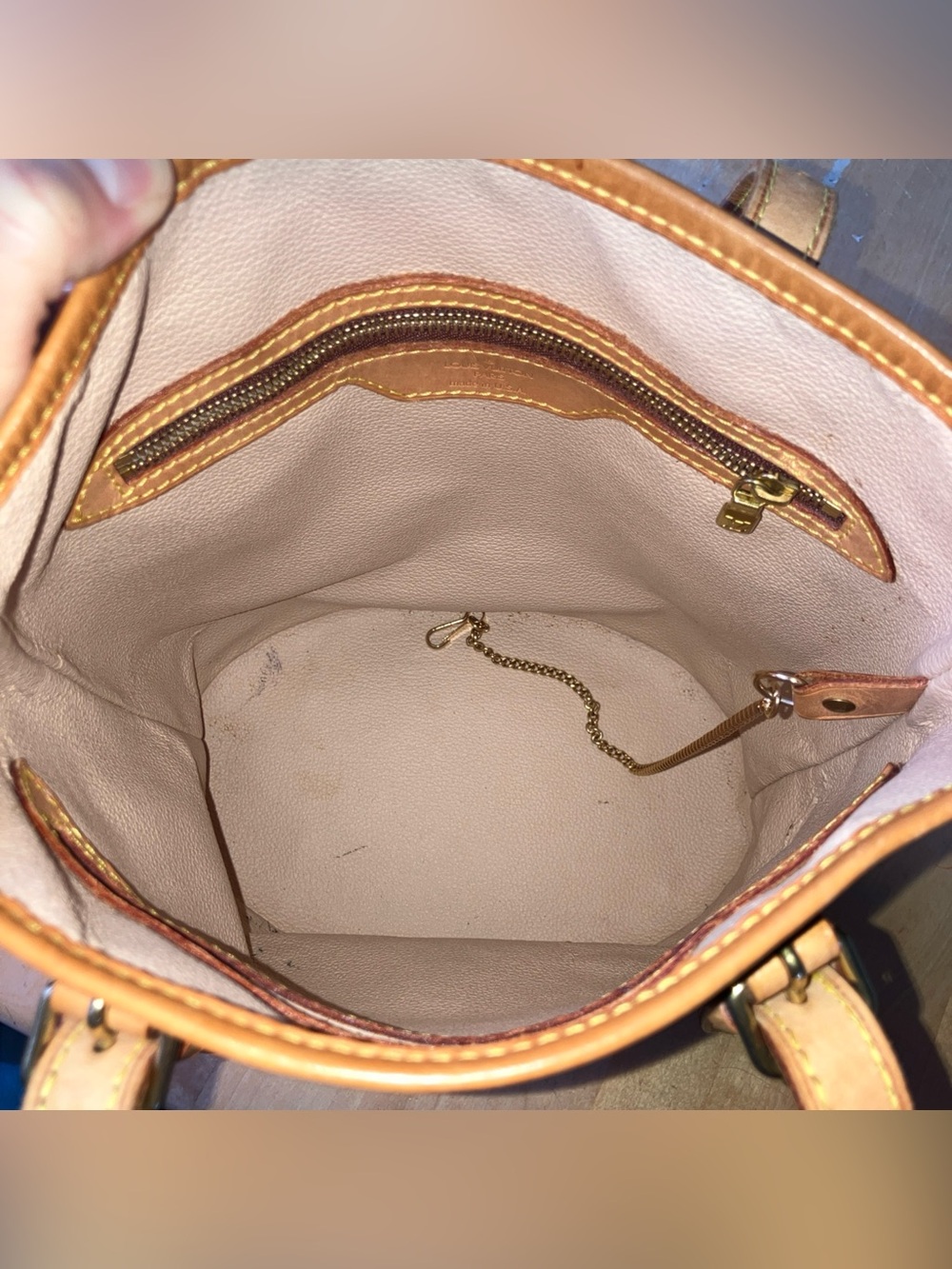 Louis Vuitton Monogram Bucket Bag in Brown and Tan - Picture 9 of 16
